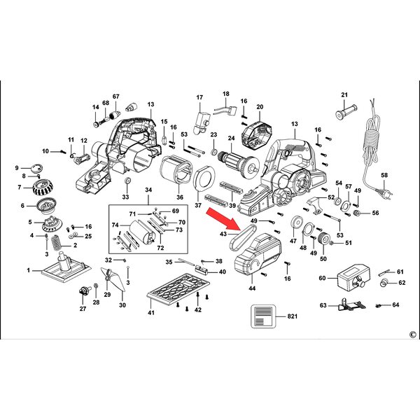 Купить  для рубанка Stanley STPP7502 1004526-55 по цене 840.00 р .