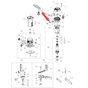 Щетка угольная в сборе с щеткодержателем для фрезера Stanley ST55 N895812