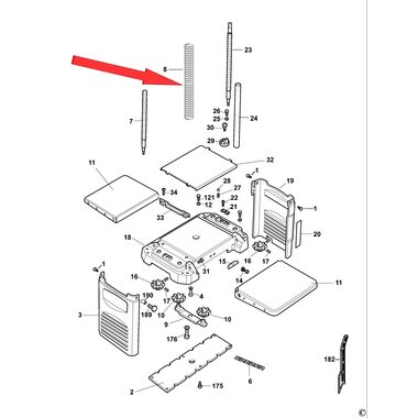 Пружина для рейсмуса DeWalt DW733 285900-00