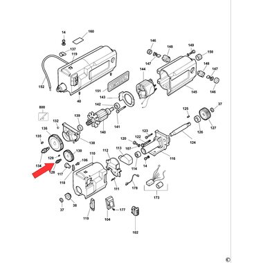 Шпиндель для рейсмусового станка DeWalt DW733 286015-00