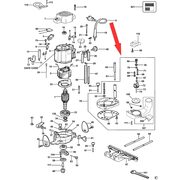 Плита опорная в сборе для фрезера DeWalt DW629 329820-49