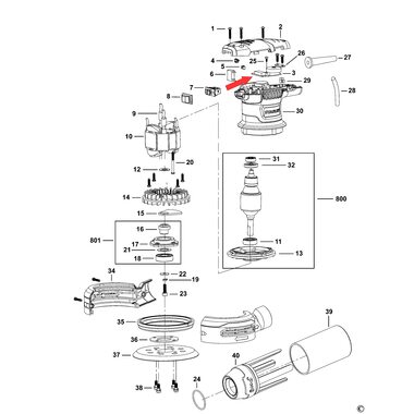 Блок управления для шлифмашины Stanley SS30 5140231-18