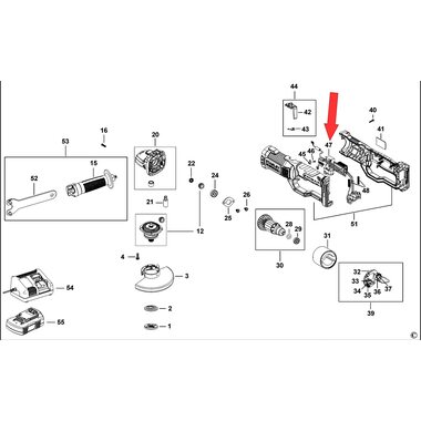 Выключатель для болгарки Stanley FMC761 5170011-01