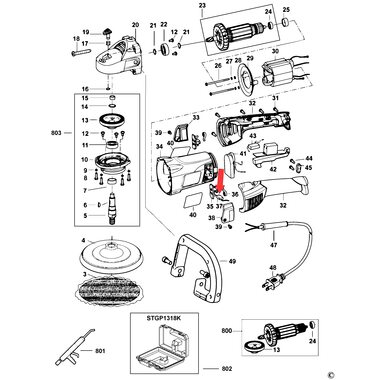 Щетка угольная для полировальной машины Stanley STGP1318 комплект 5170025-10