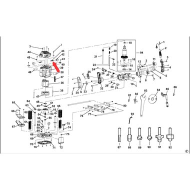 Щетка угольная для фрезера Stanley SRR1200 комплект 5170025-59