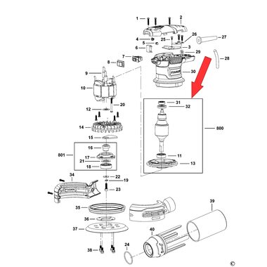 Ротор для шлифмашины Stanley SS30 5170034-21