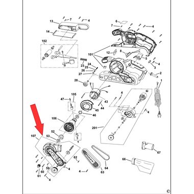 Кожух в сборе для шлифмашины Stanley SB90 5170034-53