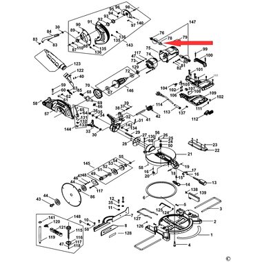 Щеткодержатель для торцовочной пилы Stanley SM16 5170035-98