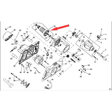 Ротор для дрели DeWalt DW246 579598-16