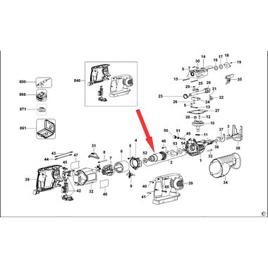 Ротор для сабельной пилы DeWalt DC305K 629923-00SV