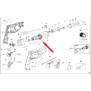 Ротор для дрели Black&Decker KR603 645698-00