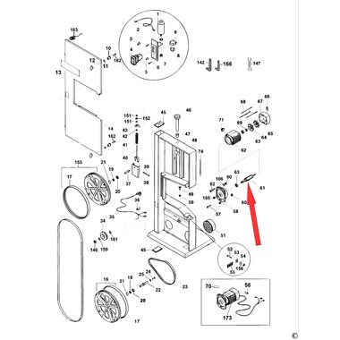 Ротор для ленточной пилы DeWalt DW876 868519-00