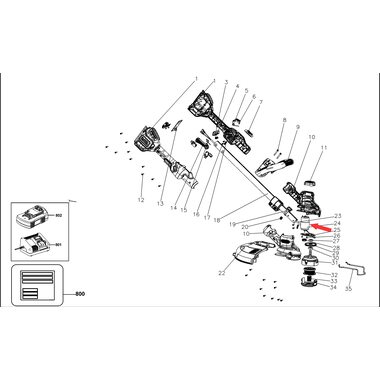 Электродвигатель для триммера Black&Decker BCSTE636 90588547