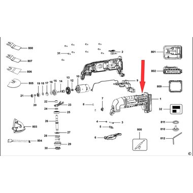 Корпус для реноватора Stanley FMC710 90601447