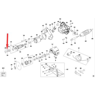 Шайба стопорная для плиткореза DeWalt DWC410 N017203