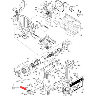 Блок управления в сборе для циркулярного станка DeWalt DW744XP N034004