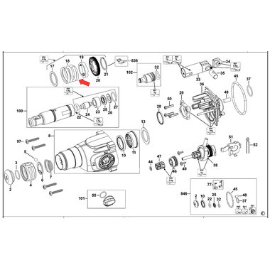 Пружина для перфоратора DeWalt DWH24 N264677