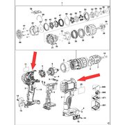 Корпус для дрели-шуруповерта DeWalt DCD730 N377754