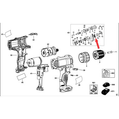 Шестерня для дрели-шуруповерта DeWalt DCD710 N388224