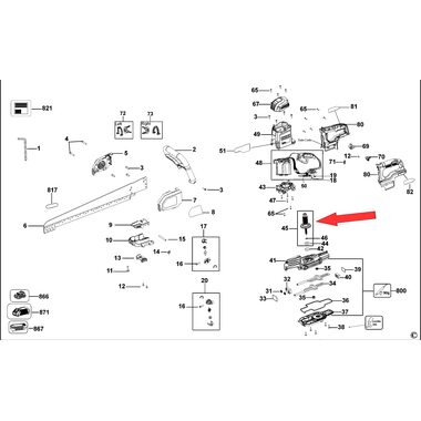 Ротор для пилы DeWalt DCS396 N483240