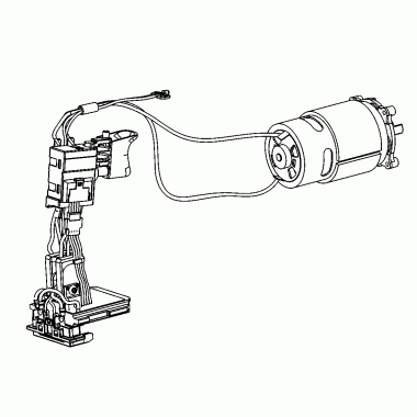 Электродвигатель и выключатель для вибратора DeWalt DCE531 N488429