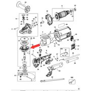 Крышка корпуса редуктора в сборе для болгарки DeWalt DWE492 N497001