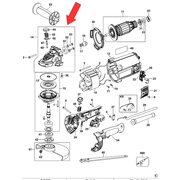 Корпус редуктора в сборе для болгарки DeWalt DWE492 N497002