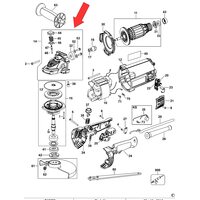 Корпус редуктора в сборе для болгарки DeWalt DWE492 N497002