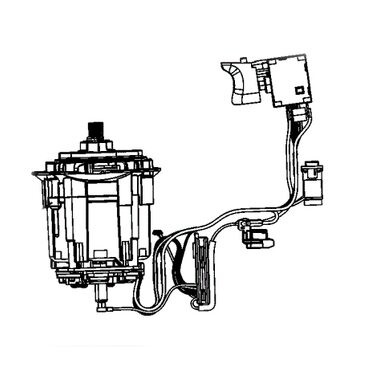 Электродвигатель и выключатель для перфоратора DeWalt DCH283 N505557