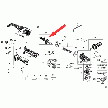 Ротор для болгарки DeWalt DCG405F