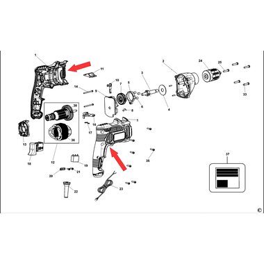 Корпус для дрели Stanley KFFMEH750 N510381