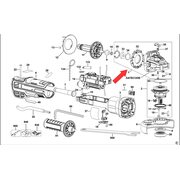 Корпус редуктора в сборе для болгарки DeWalt DWE4369 N545495