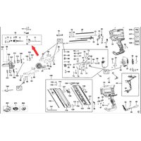 Ограничитель глубины в сборе для монтажного пистолета DeWalt DCN692 N601072