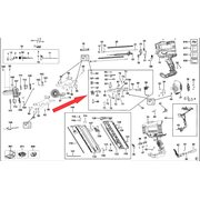 Ось и каретка в сборе для монтажного пистолета DeWalt DCN692 N601142