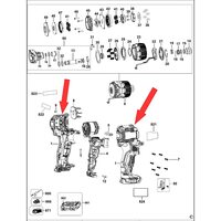 Корпус для шуруповерта DeWalt DCF601 N612202