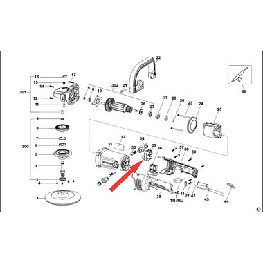 Блок управления в сборе для полировальной машины Stanley SP137 N616361