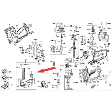 Магазин для монтажного пистолета DeWalt DCFS950 N689763