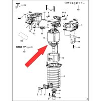 Электродвигатель для фрезера DeWalt DCW604 N740030