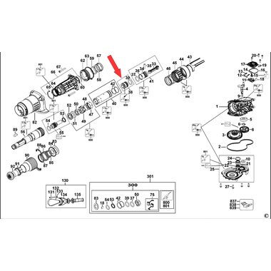 Плунжер в сборе для перфоратора DeWalt D25614 N773624