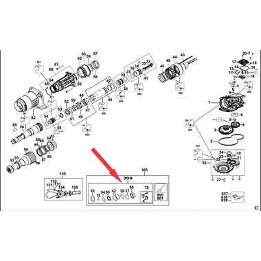 Сервисный набор для перфоратора DeWalt D25614 N773655