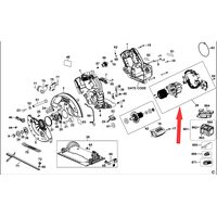 Статор и выключатель для циркулярной пилы DeWalt DCS570 N805577