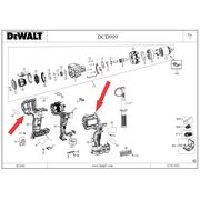 Корпус для дрели-шуруповерта DeWalt DCD999X1 N825700