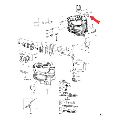 Блок управления для лобзика DeWalt DWE349 N844149