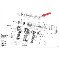 Узел ударный для гайковерта DeWalt DCF801 N854486