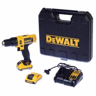 Аккумуляторная ударная дрель-шуруповерт DeWalt DCD716D2-KS 12 В, 30 Нм, 2х2.0 Ач в кейсе