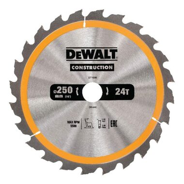 Пильный диск DeWalt Construction DT1956-QZ 250х30 по дереву с гвоздями