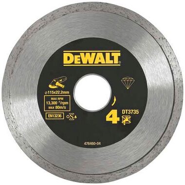 Алмазный диск DeWalt DT3735-XJ 115х22.2 мм по керамике